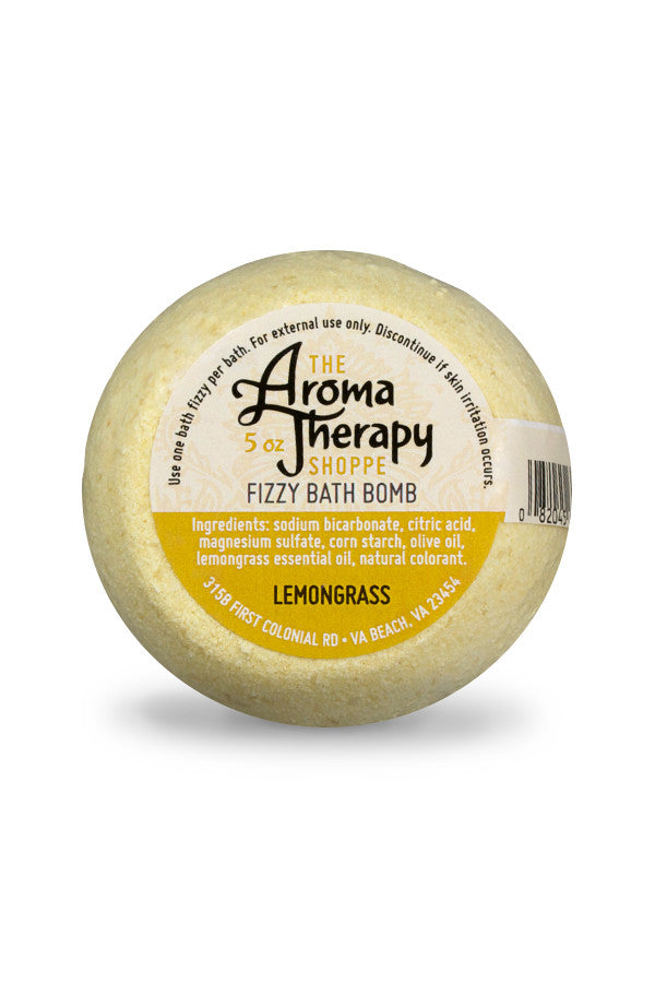 Handmade Lemongrass Fizzy Bath Bomb - The Aromatherapy Shoppe Virginia Beach